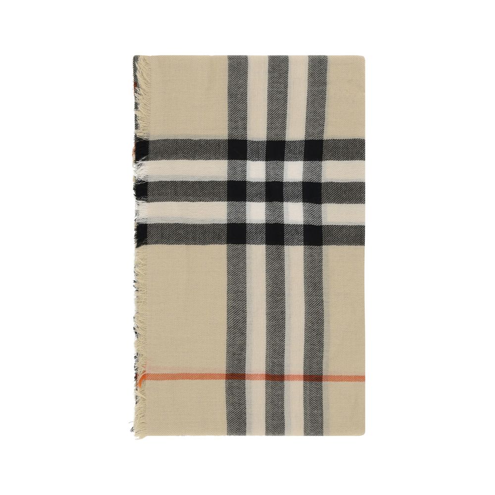 Beige Wool Scarf