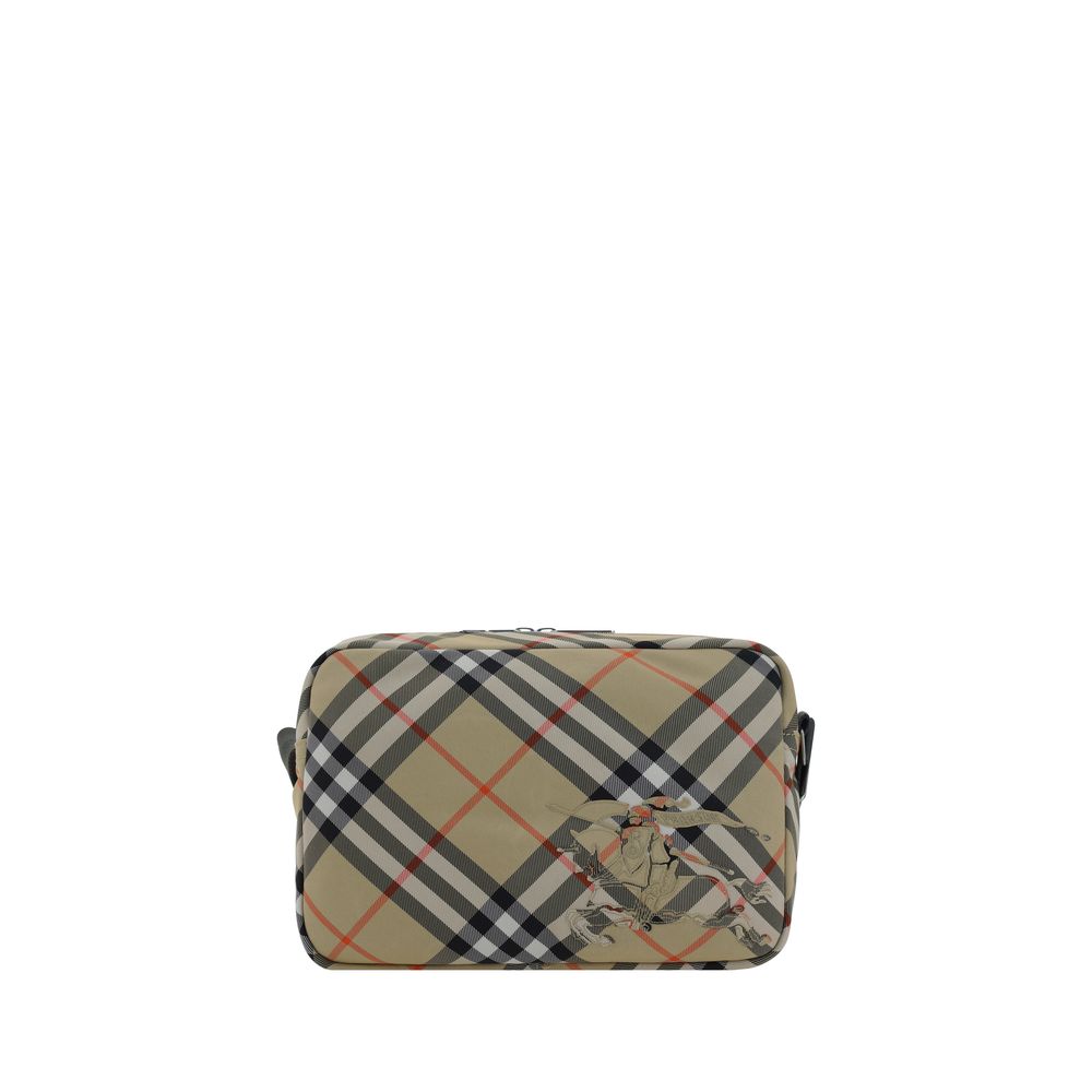 Beige Polyester Shoulder Bag