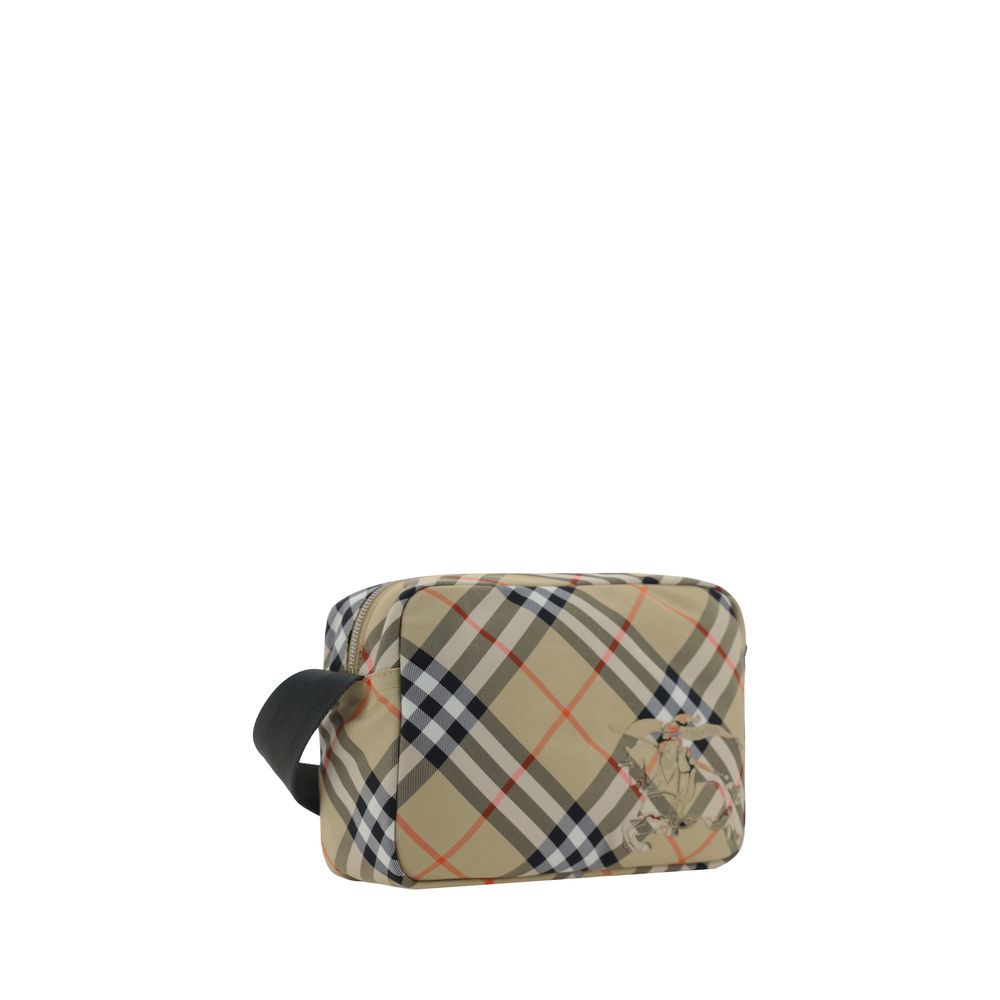 Beige Polyester Shoulder Bag