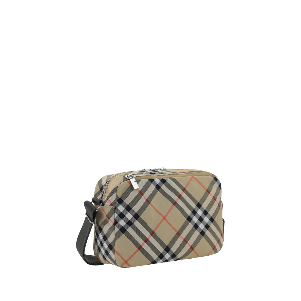 Beige Polyester Shoulder Bag