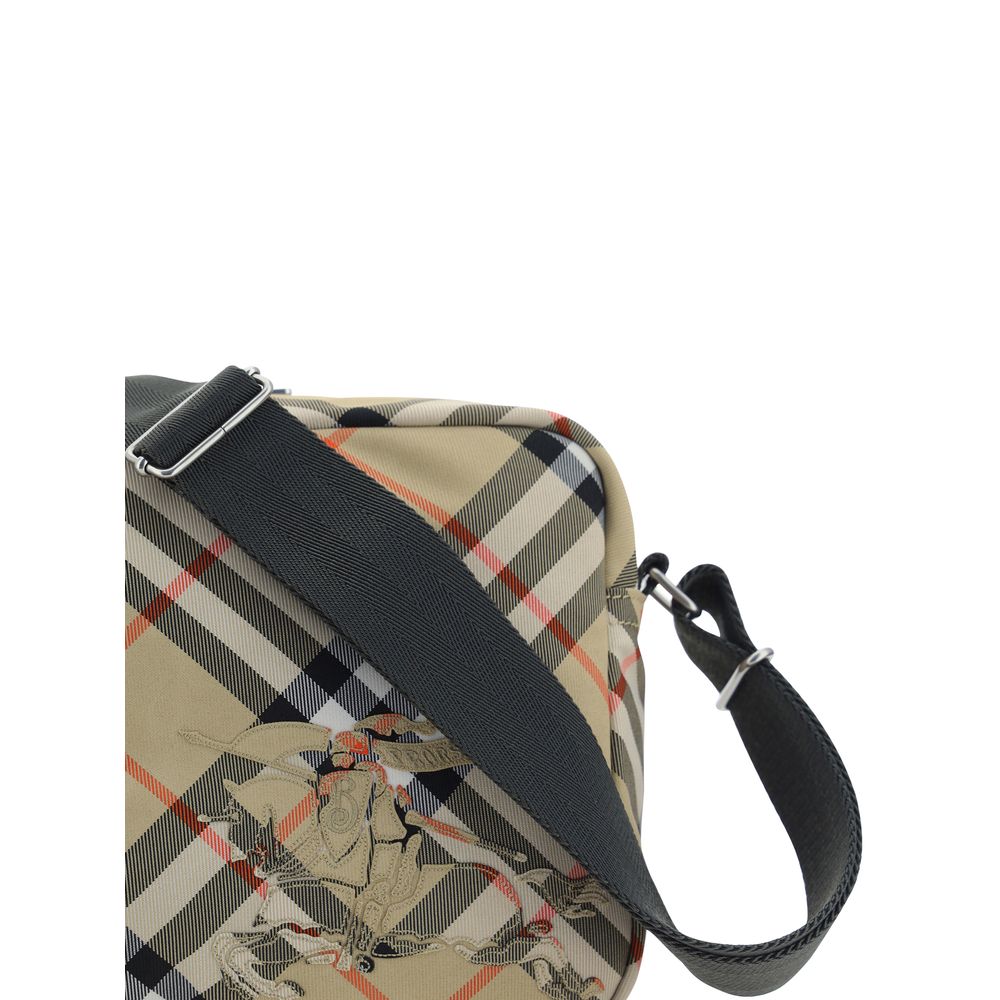 Beige Polyester Shoulder Bag