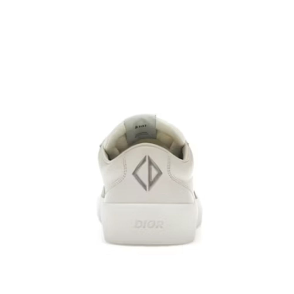 Gray Calfskin Low Top Sneakers