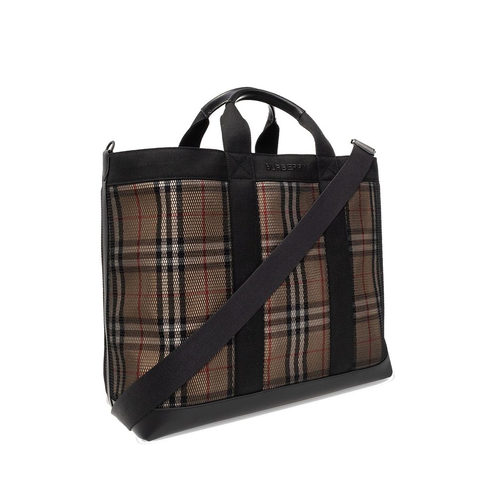 Beige Polyamide Tote Bag