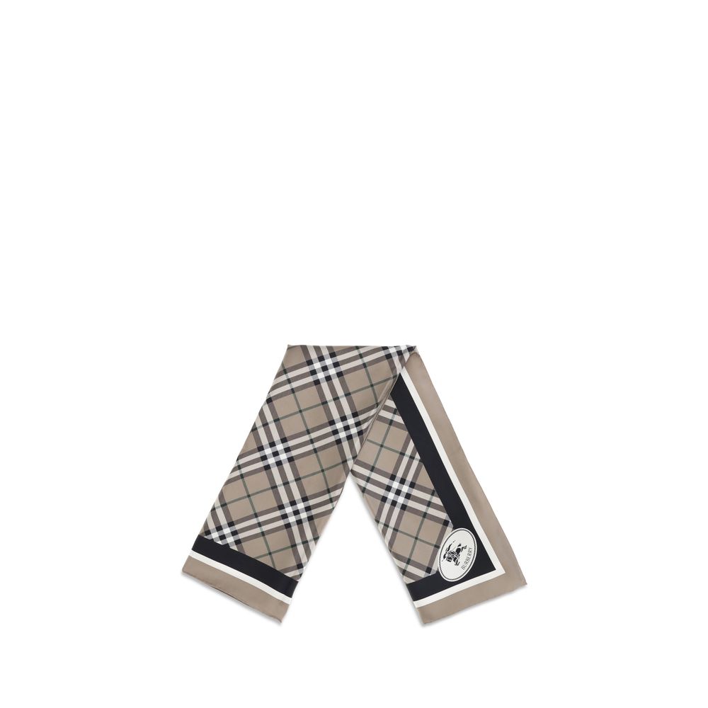 Beige Silk Scarf