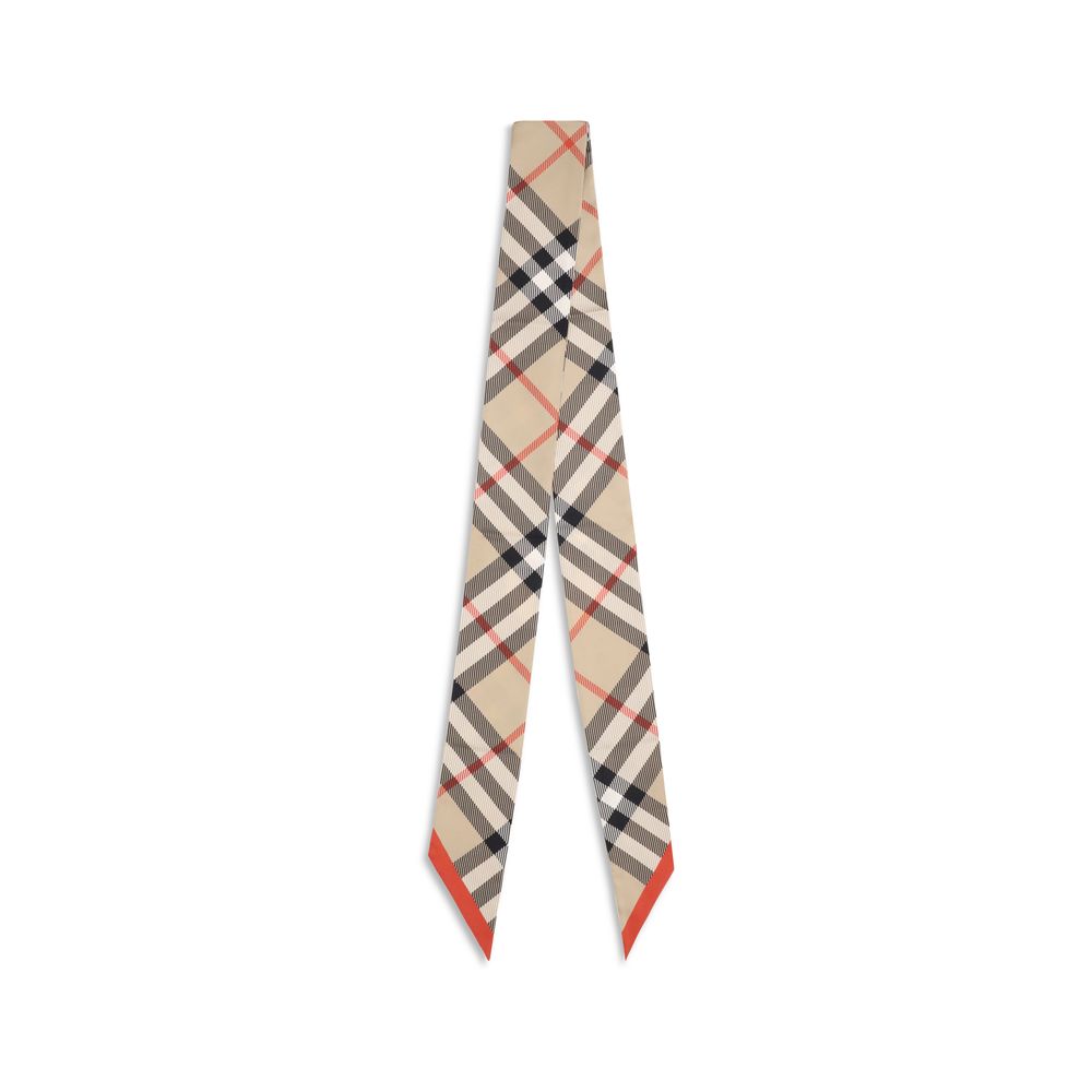 Beige Silk Scarf