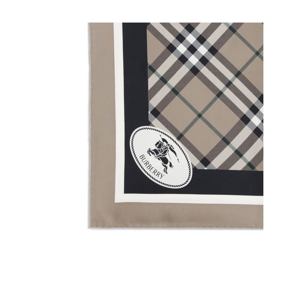 Beige Silk Scarf