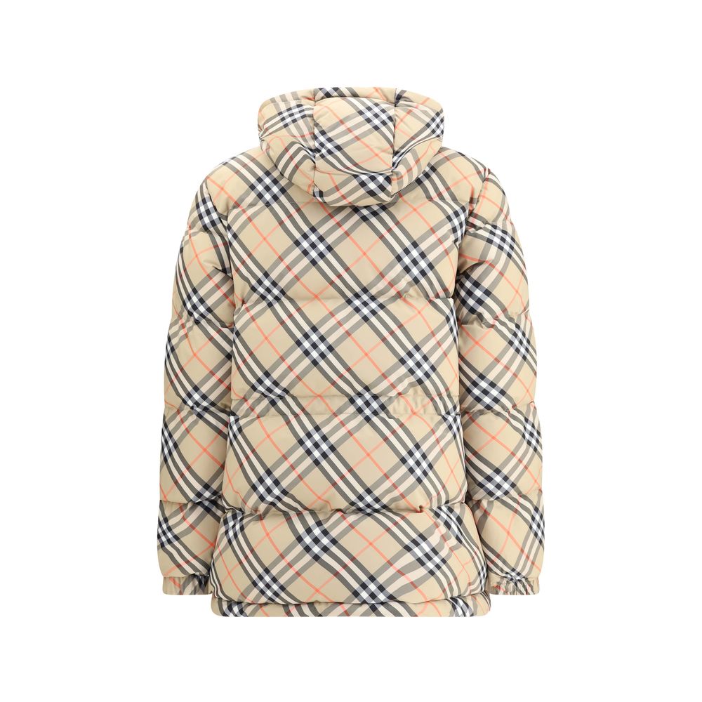 Beige Polyester Full-Length Jacket