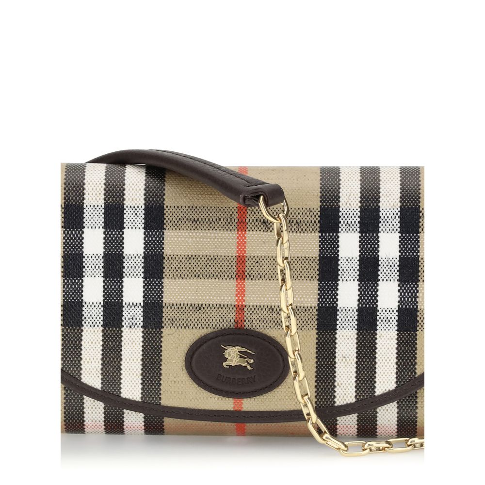 Beige Cotton Clutch Bag