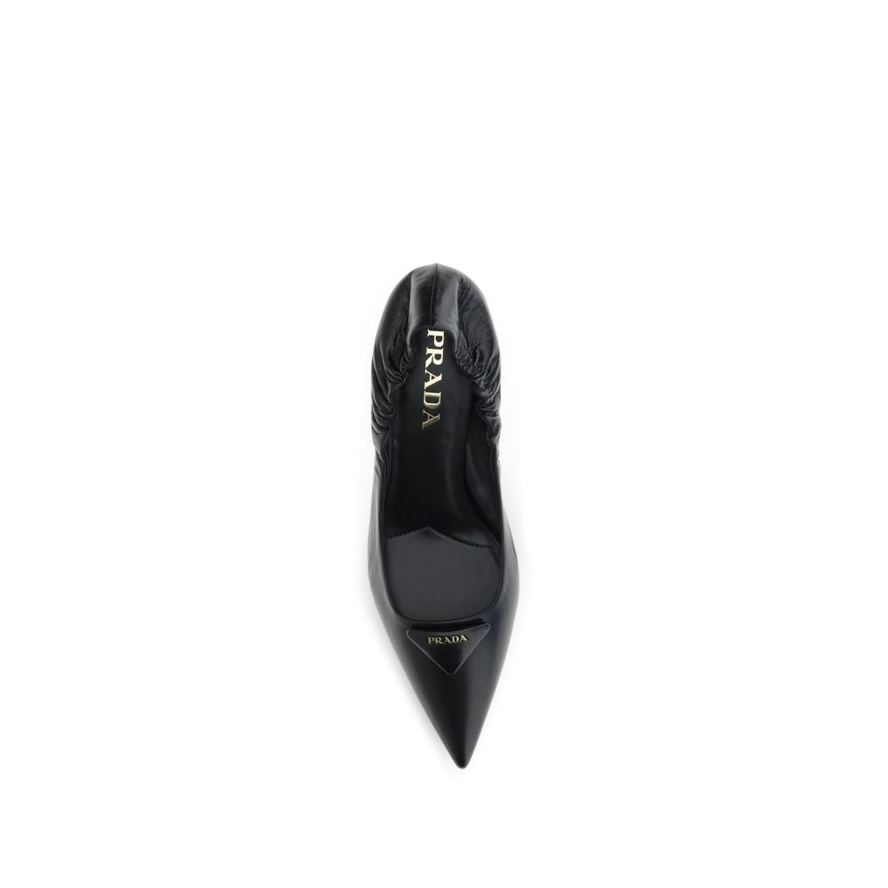Black Calf Leather Bos Taurus High Heel Pumps