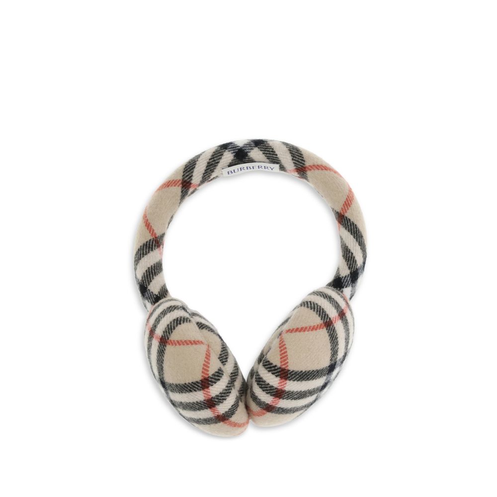 Beige Wool Ear Muffs