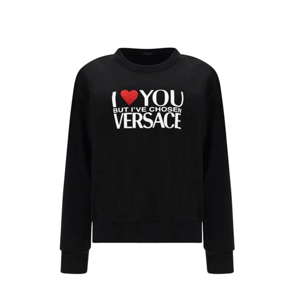 Black Cotton Sweatshirt