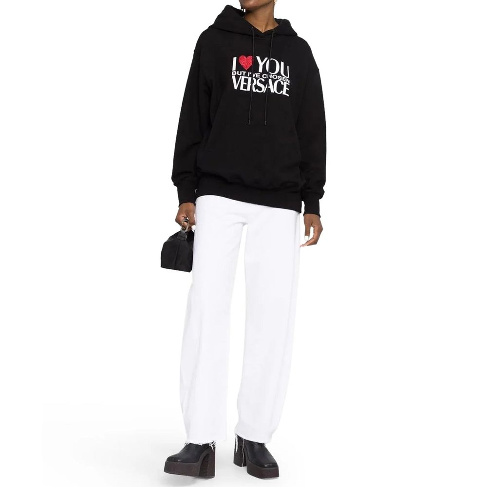 Black Cotton Sweatshirt