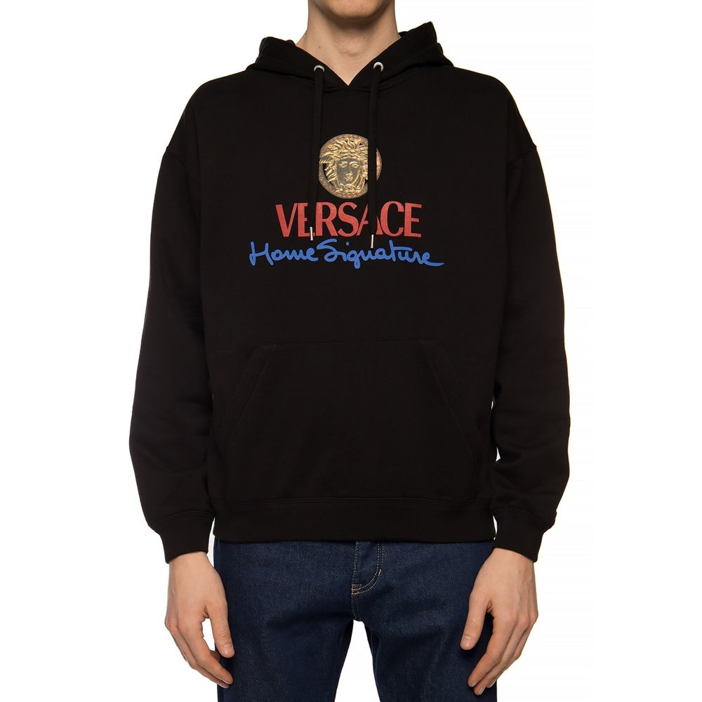Black Cotton Sweatshirt