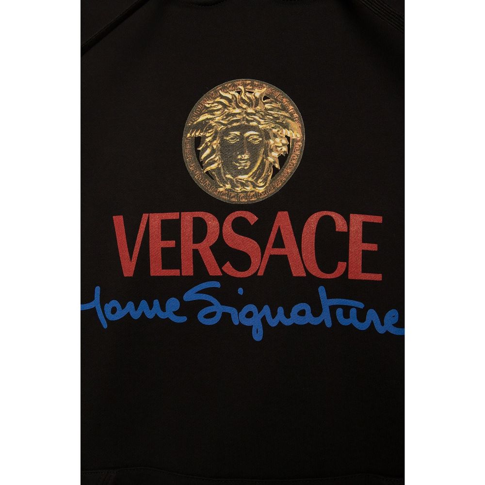 Black Cotton Sweatshirt
